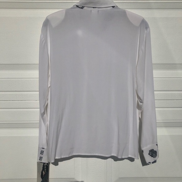 NWT Beachy White Casual Button Down Shirt - Picture 8 of 8